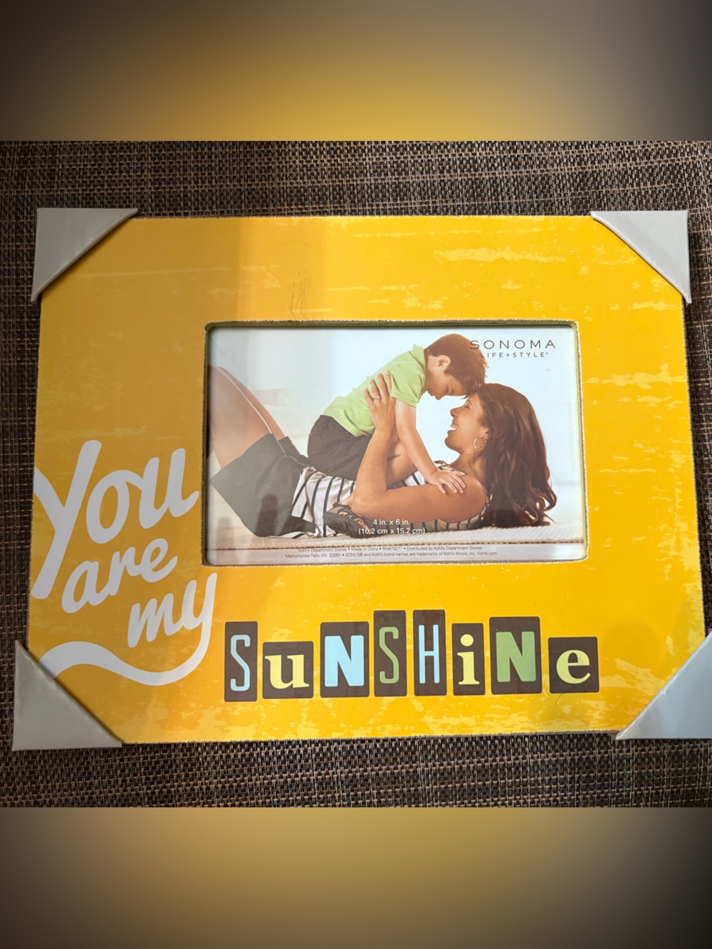Sonoma Yellow 'Sunshine' Decorative Picture Frame- two frames